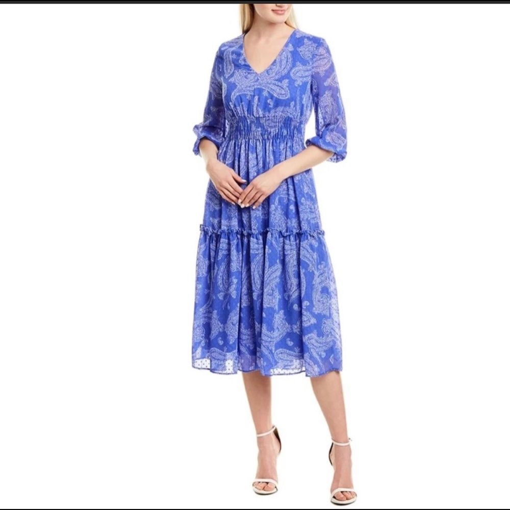 Midi Dress Long Sleeve Boho Style, Brand: Just… Taylor, Size 6